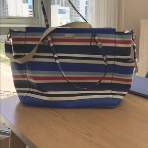Kate Spade Navy and Pink Diaper Bag